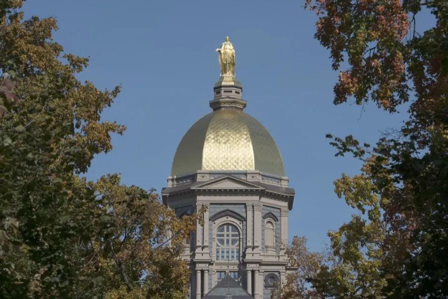 The Golden Dome of the Main Building, University of Notre Dame