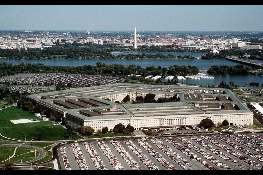 Aerial view of the Pentagon, Arlington, Virginia